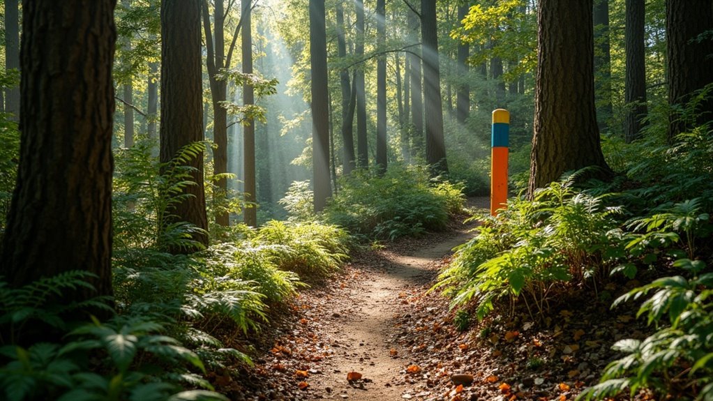 blaze colors indicate trails