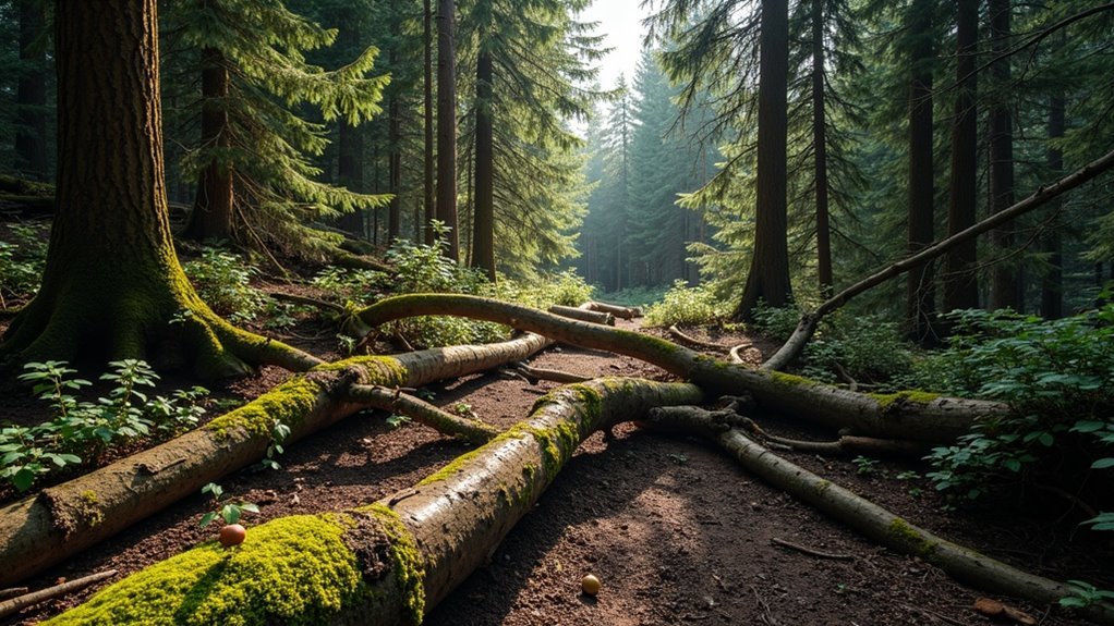 dead trees obstructing trails