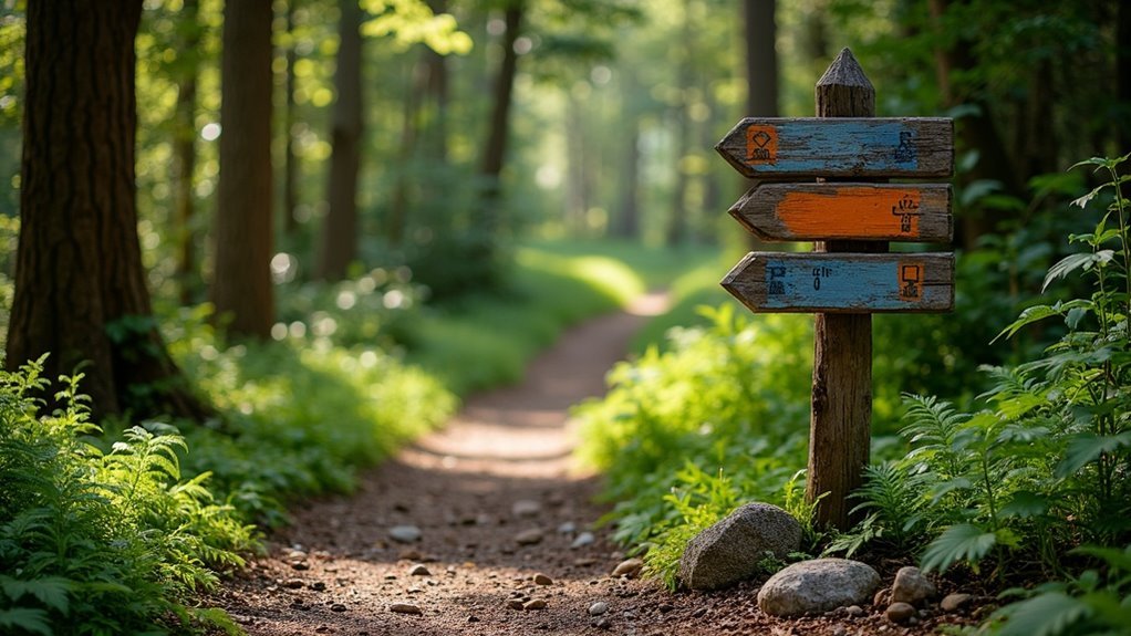 hiking navigation trail markers