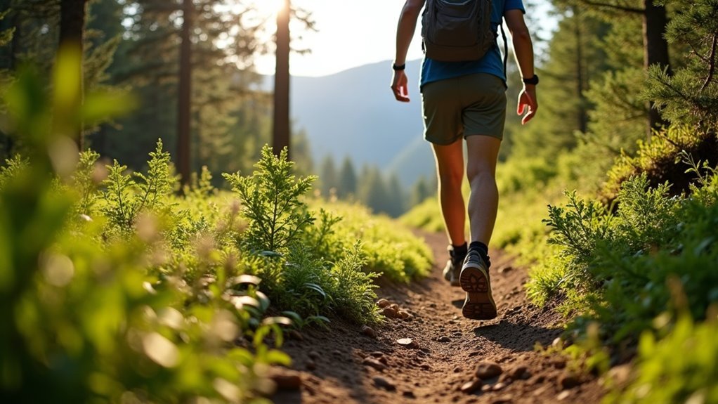 hiking tones leg muscles