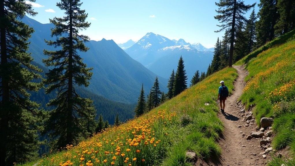 hiking trails with elevation