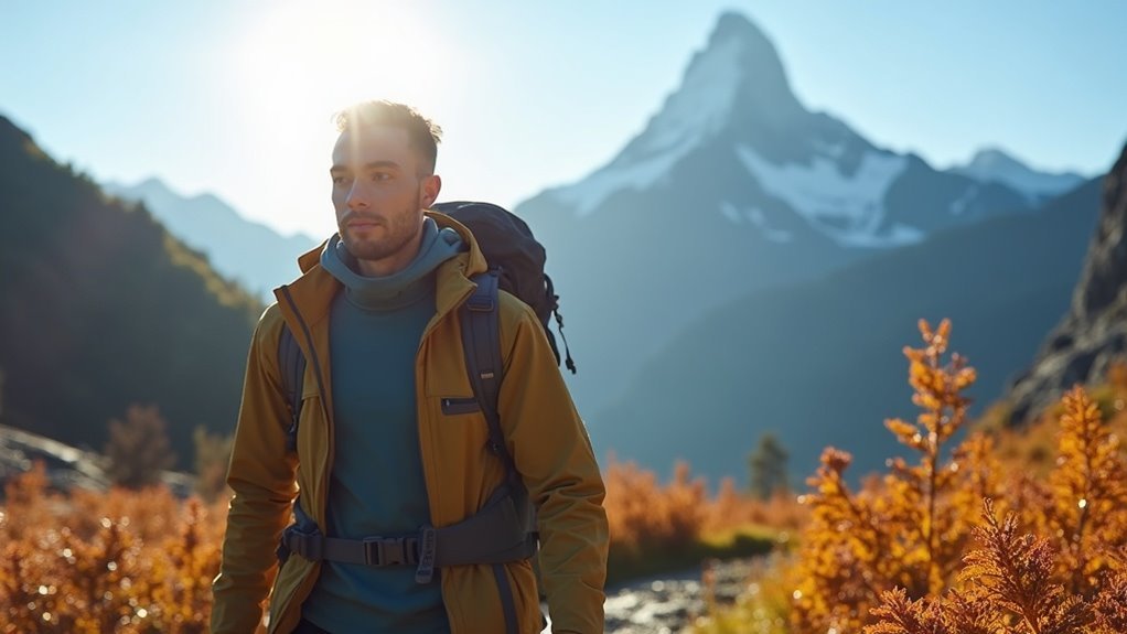 layered clothing for hiking