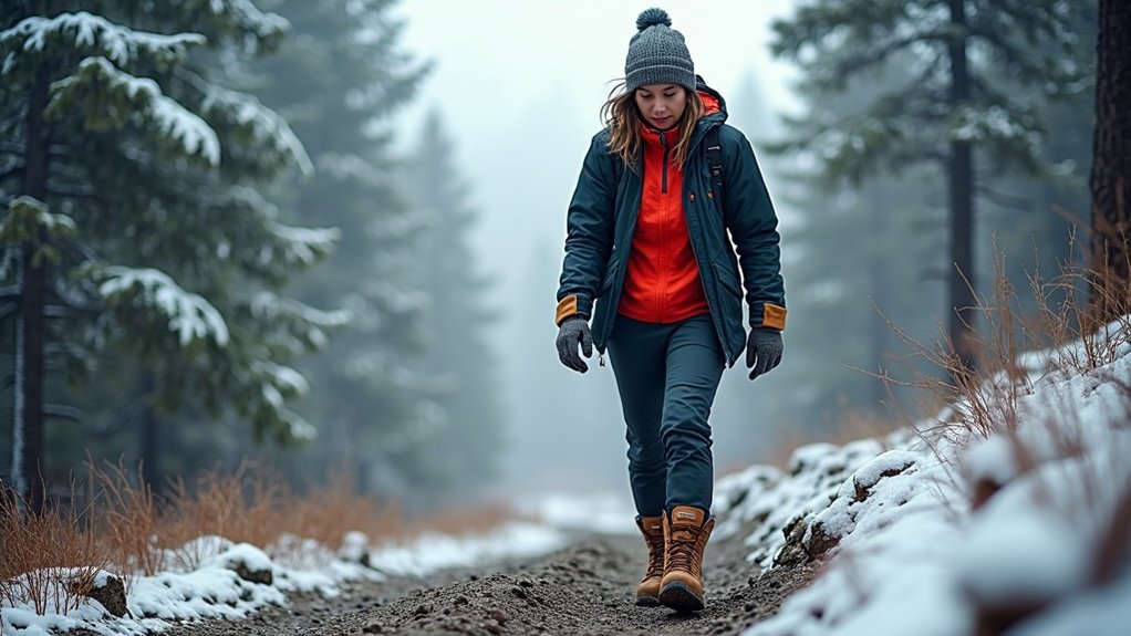 layering for cold hikes