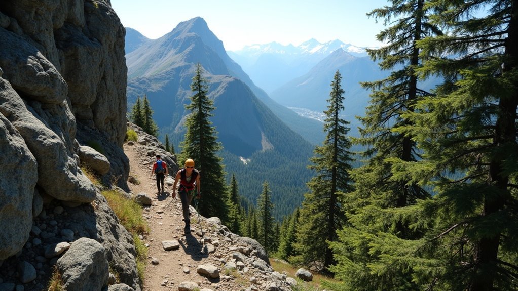 moderate to challenging terrain