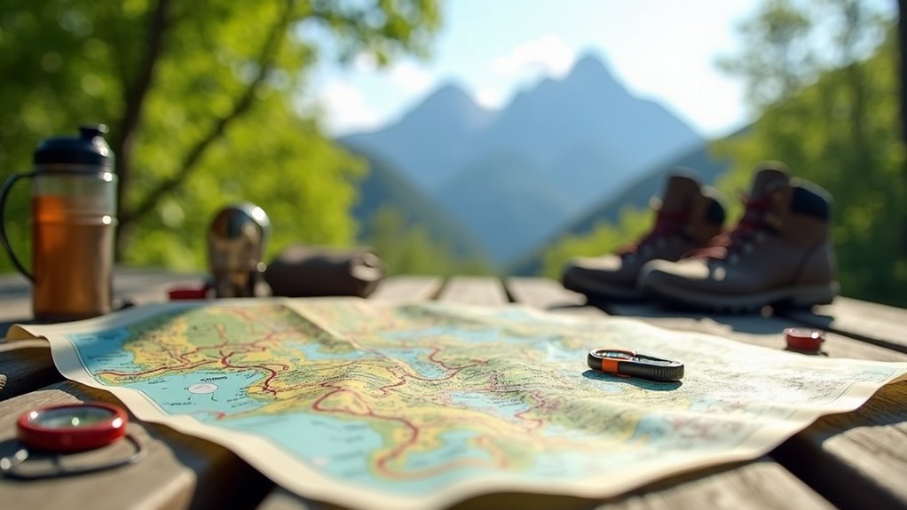 official long distance hiking maps