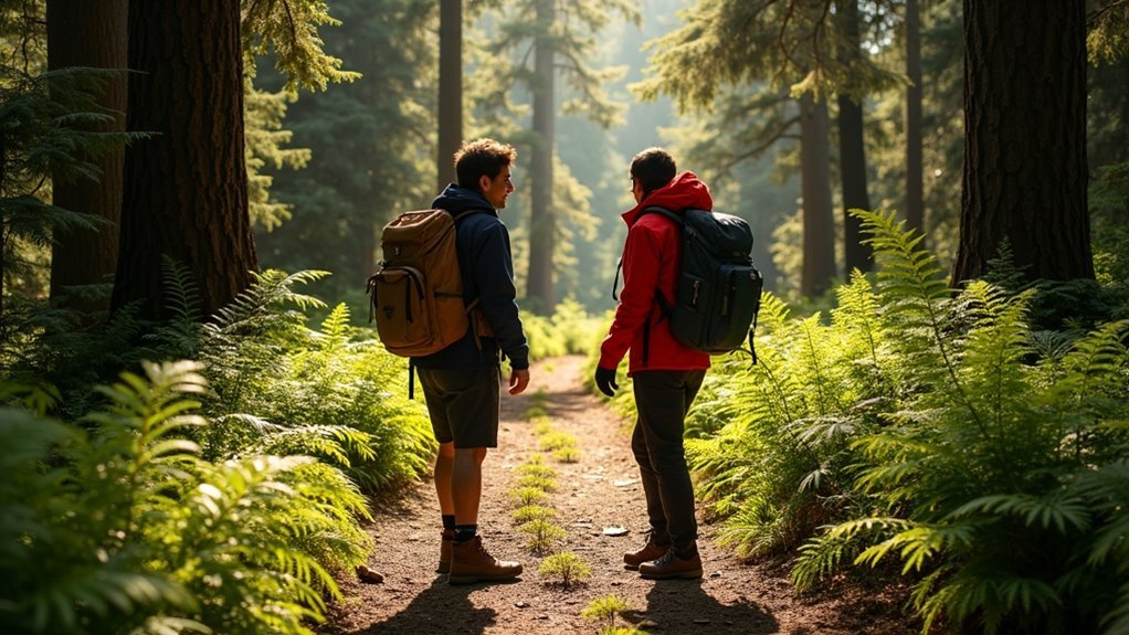 passing on narrow trails