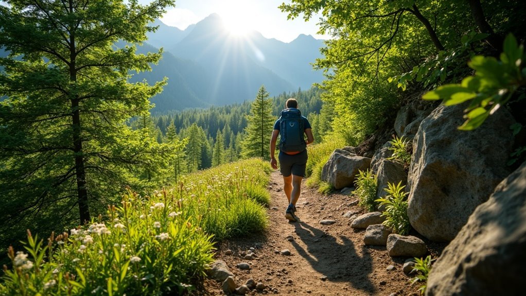 rapid hiking with gear