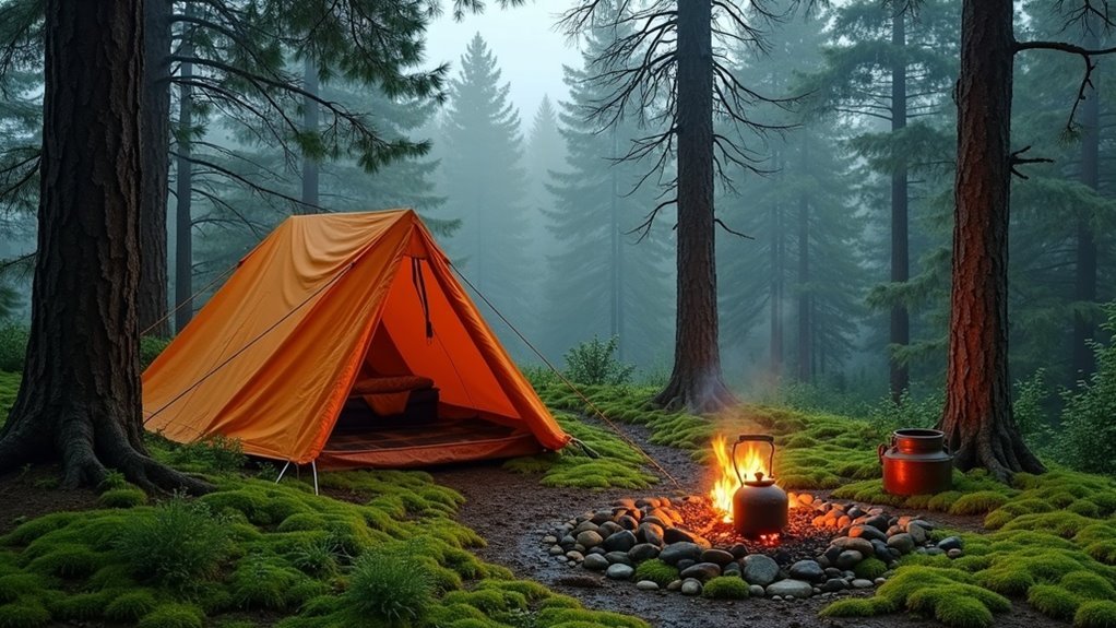 safe camp in storms