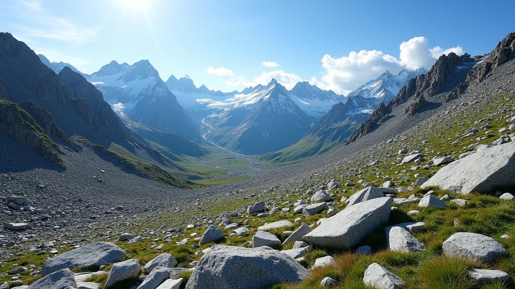 scree field in hiking