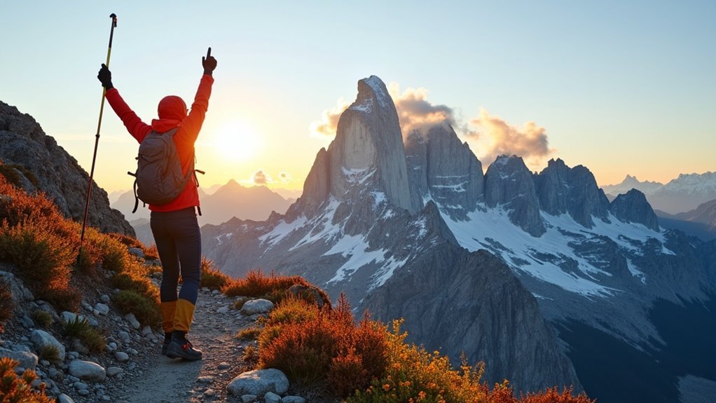 summiting multiple mountain peaks