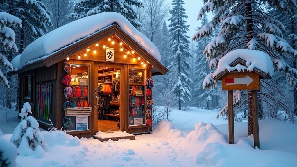 winter hiking gear rental