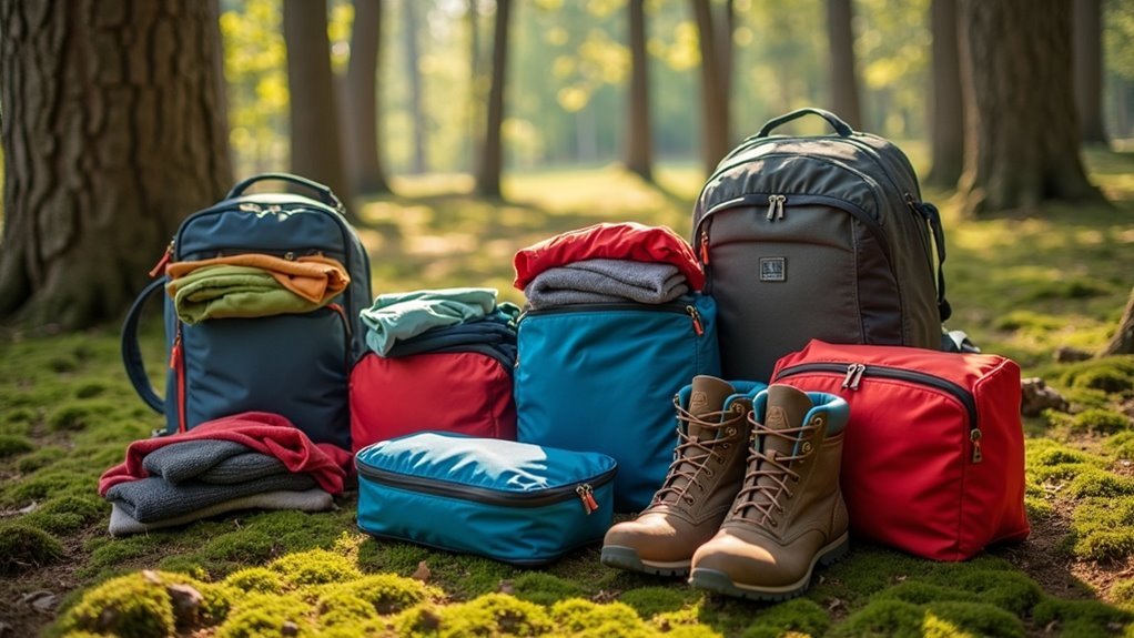 hiking organization packing cubes